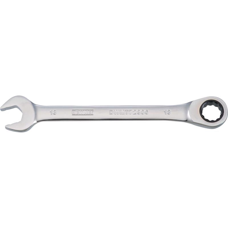 DeWalt 18 mm X 18 mm 12 Point Metric Ratcheting Combination Wrench 9-7/32 in. L 1 pc