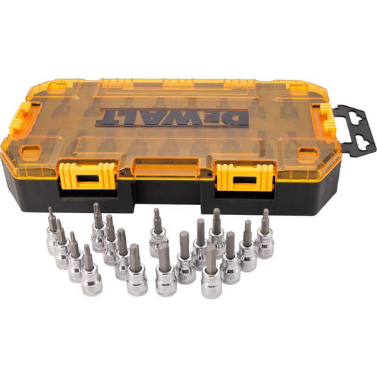DeWalt 3/8 in. drive Metric/SAE Bit Socket Set 17 pc