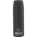 DeWalt 12 mm X 1/2 in. drive Metric 6 Point Deep Impact Socket 1 pc