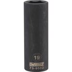 DeWalt 19 mm X 1/2 in. drive Metric 6 Point Deep Impact Socket 1 pc