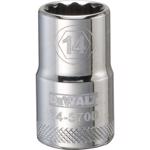 DeWalt 14 mm X 1/2 in. drive Metric 12 Point Socket 1 pc