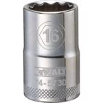 DeWalt 16 mm X 1/2 in. drive Metric 12 Point Socket 1 pc