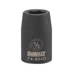 DeWalt 1/2 in. X 1/2 in. drive SAE 6 Point Deep Impact Socket 1 pc