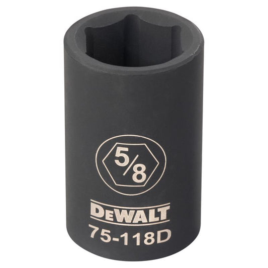 DeWalt 5/8 in. X 1/2 in. drive SAE 6 Point Deep Impact Socket 1 pc