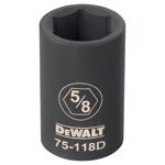 DeWalt 5/8 in. X 1/2 in. drive SAE 6 Point Deep Impact Socket 1 pc