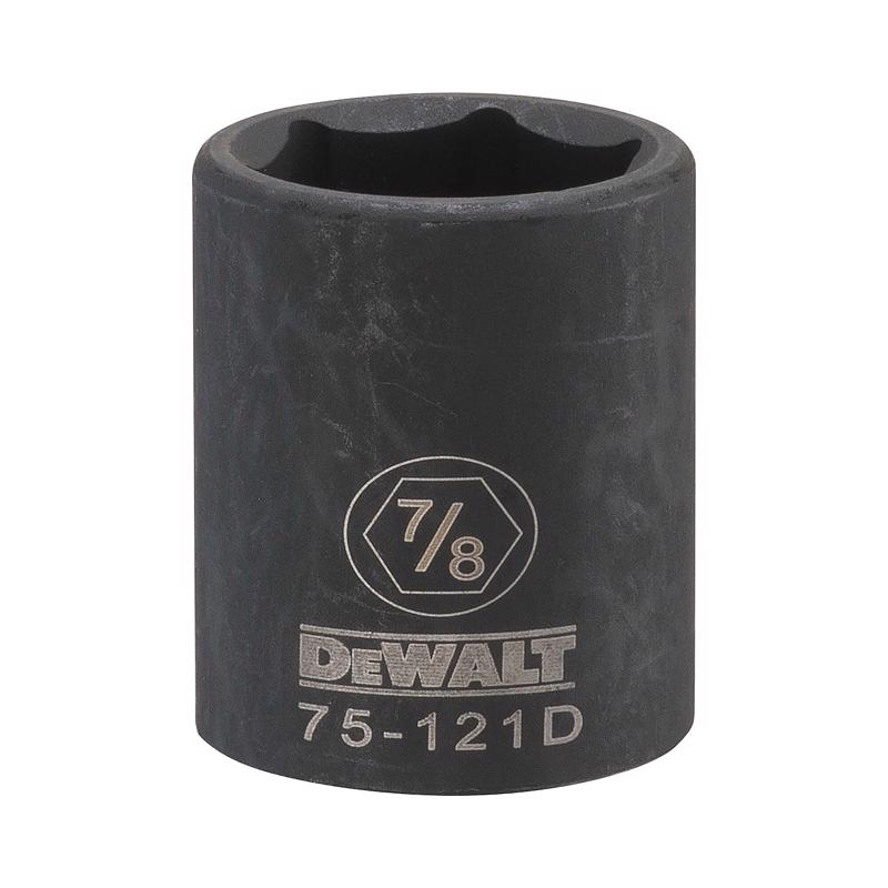 DeWalt 7/8 in. X 1/2 in. drive SAE 6 Point Deep Impact Socket 1 pc