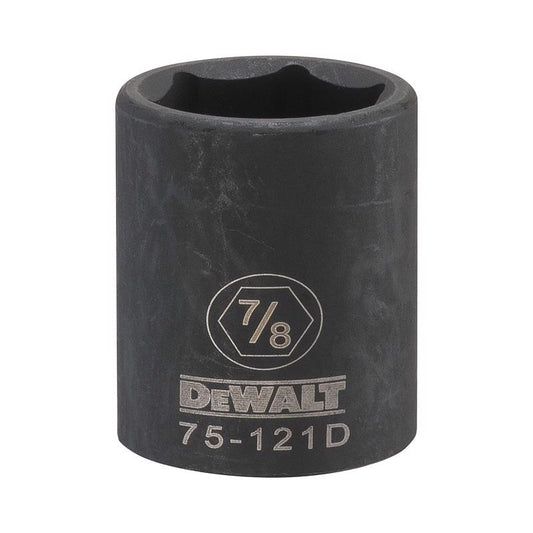 DeWalt 7/8 in. X 1/2 in. drive SAE 6 Point Deep Impact Socket 1 pc