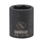 DeWalt 7/8 in. X 1/2 in. drive SAE 6 Point Deep Impact Socket 1 pc