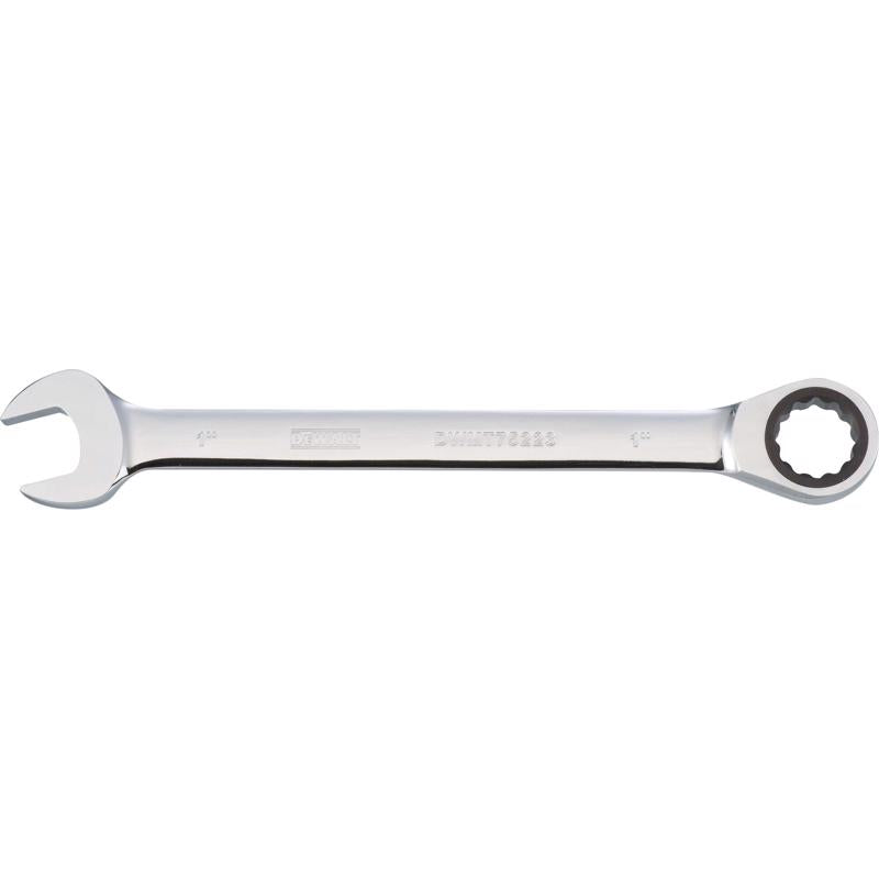 DeWalt 1 in. X 1 in. SAE Ratcheting Combination Wrench 12-13/16 in. L 1 pc