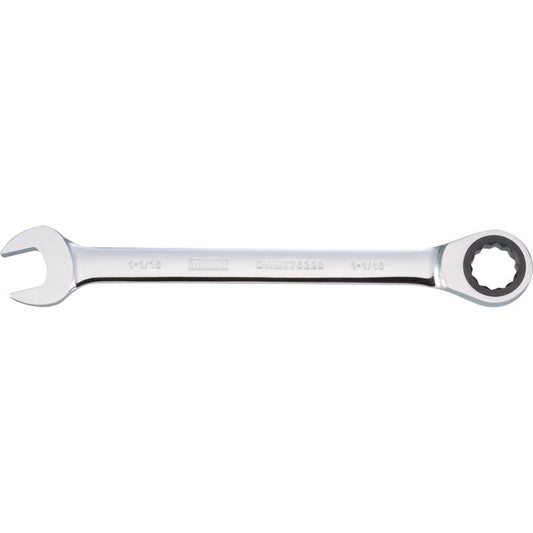 DeWalt 1-1/16 in. X 1-1/16 in. SAE Ratcheting Combination Wrench 14-1/8 in. L 1 pc