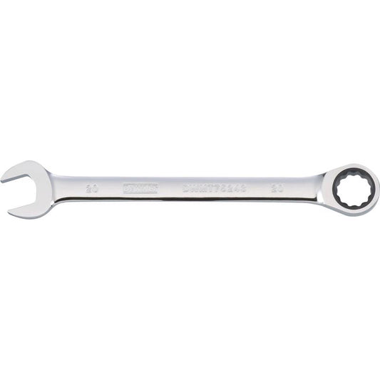 DeWalt 20 mm X 20 mm Metric Ratcheting Combination Wrench 11-7/32 in. L 1 pc