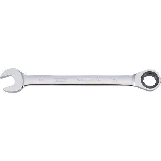 DeWalt 21 mm X 21 mm Metric Ratcheting Combination Wrench 11-7/32 in. L 1 pc