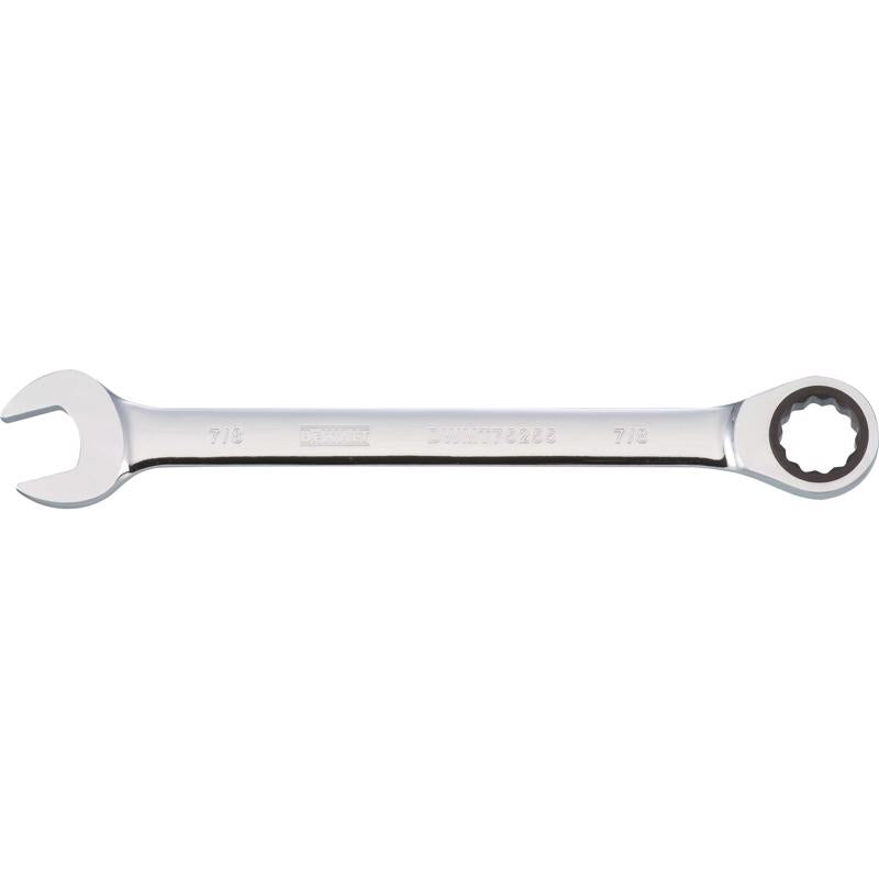 DeWalt 7/8 in. X 7/8 in. SAE Ratcheting Combination Wrench 1 pc