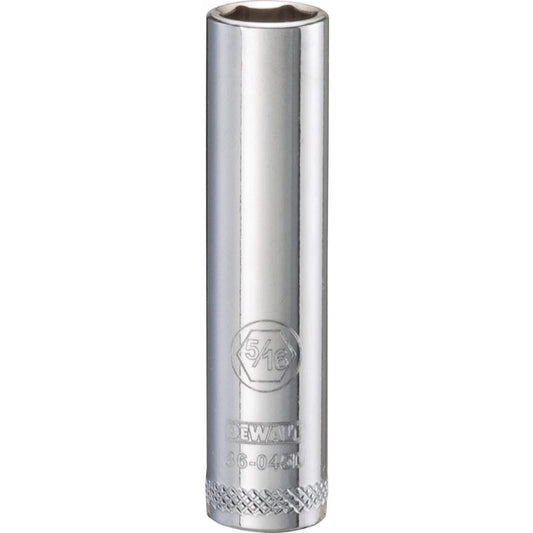 DeWalt 5/16 in. X 1/4 in. drive SAE 6 Point Deep Socket 1 pc