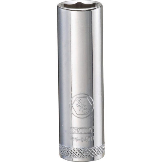 DeWalt 3/8 in. X 1/4 in. drive SAE 6 Point Deep Socket 1 pc