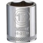 DeWalt 17 mm X 3/8 in. drive Metric 6 Point Socket 1 pc