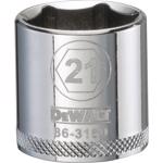 DeWalt 21 mm X 3/8 in. drive Metric 6 Point Socket 1 pc