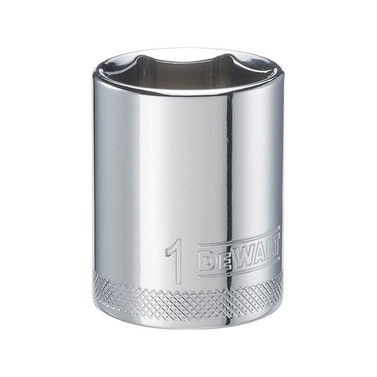 DeWalt 1 in. X 1/2 in. drive SAE 6 Point Socket 1 pc