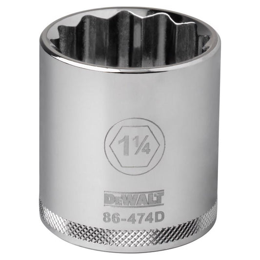 DeWalt 1-1/4 in. X 1/2 in. drive SAE 12 Point Socket 1 pc