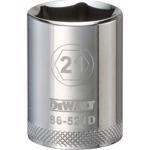 DeWalt 21 mm X 1/2 in. drive Metric 6 Point Socket 1 pc