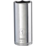 DeWalt 1 in. X 1/2 in. drive SAE 6 Point Deep Socket 1 pc