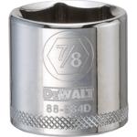 DeWalt 7/8 in. X 3/8 in. drive SAE 6 Point Socket 1 pc