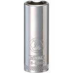 DeWalt 7/16 in. X 3/8 in. drive SAE 6 Point Deep Socket 1 pc