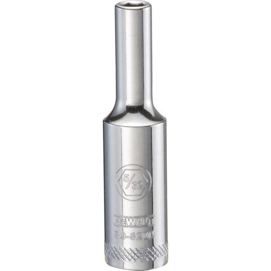DeWalt 5/32 in. X 1/4 in. drive SAE 6 Point Deep Socket 1 pc