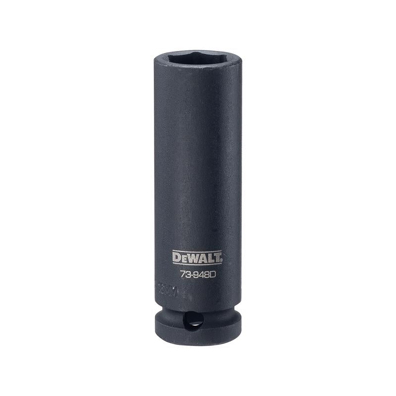 DeWalt 16 mm X 1/2 in. drive Metric 6 Point Deep Impact Socket 1 pc