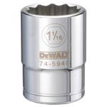 DeWalt 1-1/16 in. X 3/4 in. drive SAE 12 Point Socket 1 pc