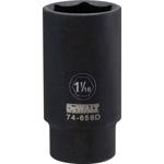 DeWalt 1-1/16 in. X 1/2 in. drive SAE 6 Point Deep Impact Socket 1 pc