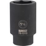 DeWalt 1-1/2 in. X 3/4 in. drive SAE 6 Point Deep Impact Socket 1 pc