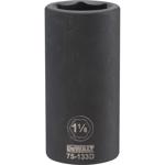 DeWalt 1-1/8 in. X 3/4 in. drive SAE 6 Point Deep Impact Socket 1 pc