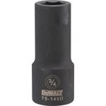 DeWalt 3/4 in. X 3/4 in. drive SAE 6 Point Deep Impact Socket 1 pc