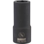 DeWalt 7/8 in. X 3/4 in. drive SAE 6 Point Deep Impact Socket 1 pc
