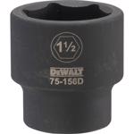 DeWalt 1-1/2 in. X 3/4 in. drive SAE 6 Point Impact Socket 1 pc