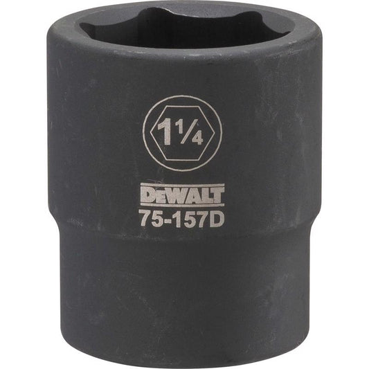 DeWalt 1-1/4 in. X 3/4 in. drive SAE 6 Point Impact Socket 1 pc