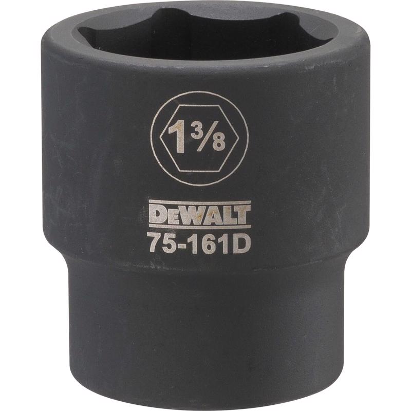 DeWalt 1-3/8 in. X 3/4 in. drive SAE 6 Point Impact Socket 1 pc