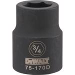 DeWalt 3/4 in. X 3/4 in. drive SAE 6 Point Impact Socket 1 pc