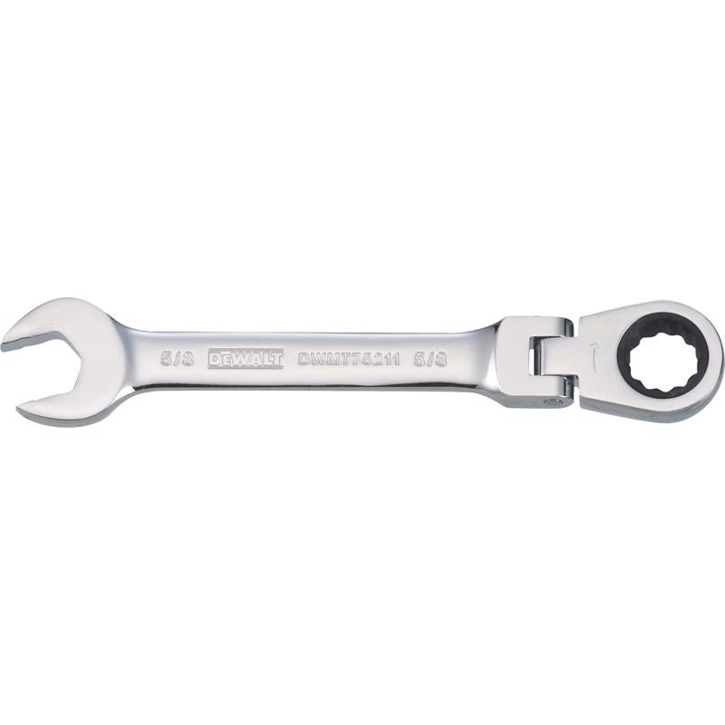 DeWalt 5/8 in. X 5/8 in. 12 Point SAE Flex Head Combination Wrench 7.03 in. L 1 pc