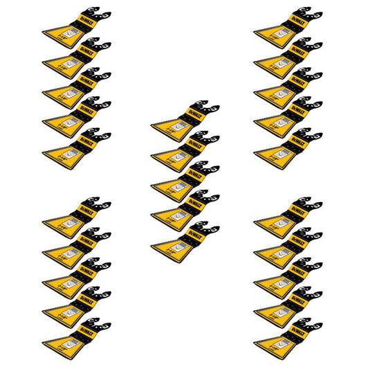 DeWalt 2-1/8 in. W Bi-Metal 3-Sided Oscillating Blade Set 25 pc