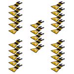 DeWalt 2-1/8 in. W Bi-Metal 3-Sided Oscillating Blade Set 25 pc