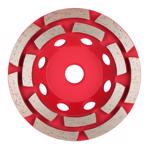 Milwaukee Diamond Max 4 in. D X 5/8-11 in. Double Row Diamond Cup Wheel