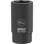 DeWalt 1-1/4 in. X 3/4 in. drive SAE 6 Point Deep Impact Socket 1 pc