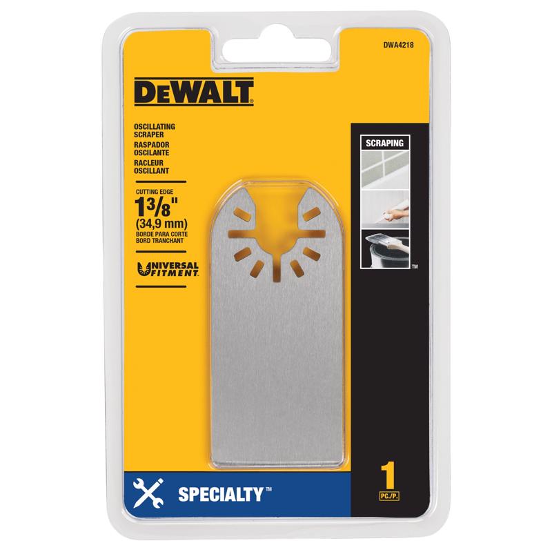 DeWalt Universal Fitment 1-3/8 in. W Steel Oscillating Scraper Blade 1 pk