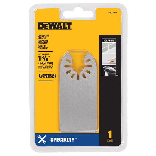 DeWalt Universal Fitment 1-3/8 in. W Steel Oscillating Scraper Blade 1 pk