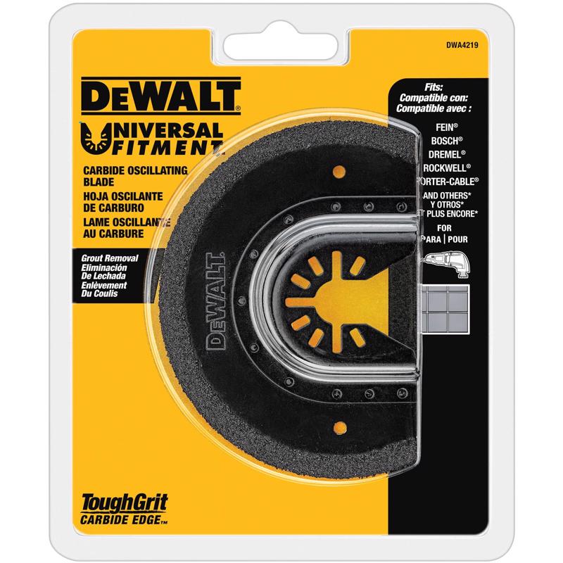 DeWalt 4 in. W Semi-Circle Carbide Grit Grout Blade 1 pc