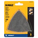 DeWalt Universal Fitment 3-1/2 in. W Silicon Carbide 120 Grit Mesh Triangular Oscillating Sanding Se