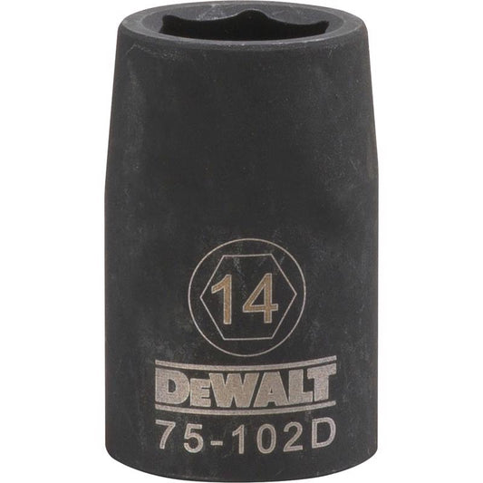 DeWalt 14 mm X 1/2 in. drive Metric 6 Point Impact Socket 1 pc