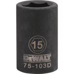 DeWalt 15 mm X 1/2 in. drive Metric 6 Point Impact Socket 1 pc